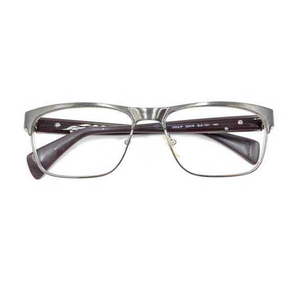 Prada VPR 61P SL3-1O1 Gunmetal Gray Brown Eyeglasses Frames 53-16 140 Italy - Picture 12 of 12